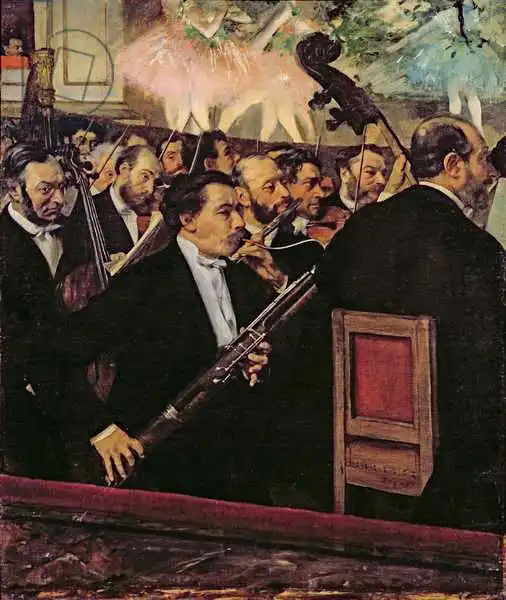 orchestr obraz degas degas orchestr malba