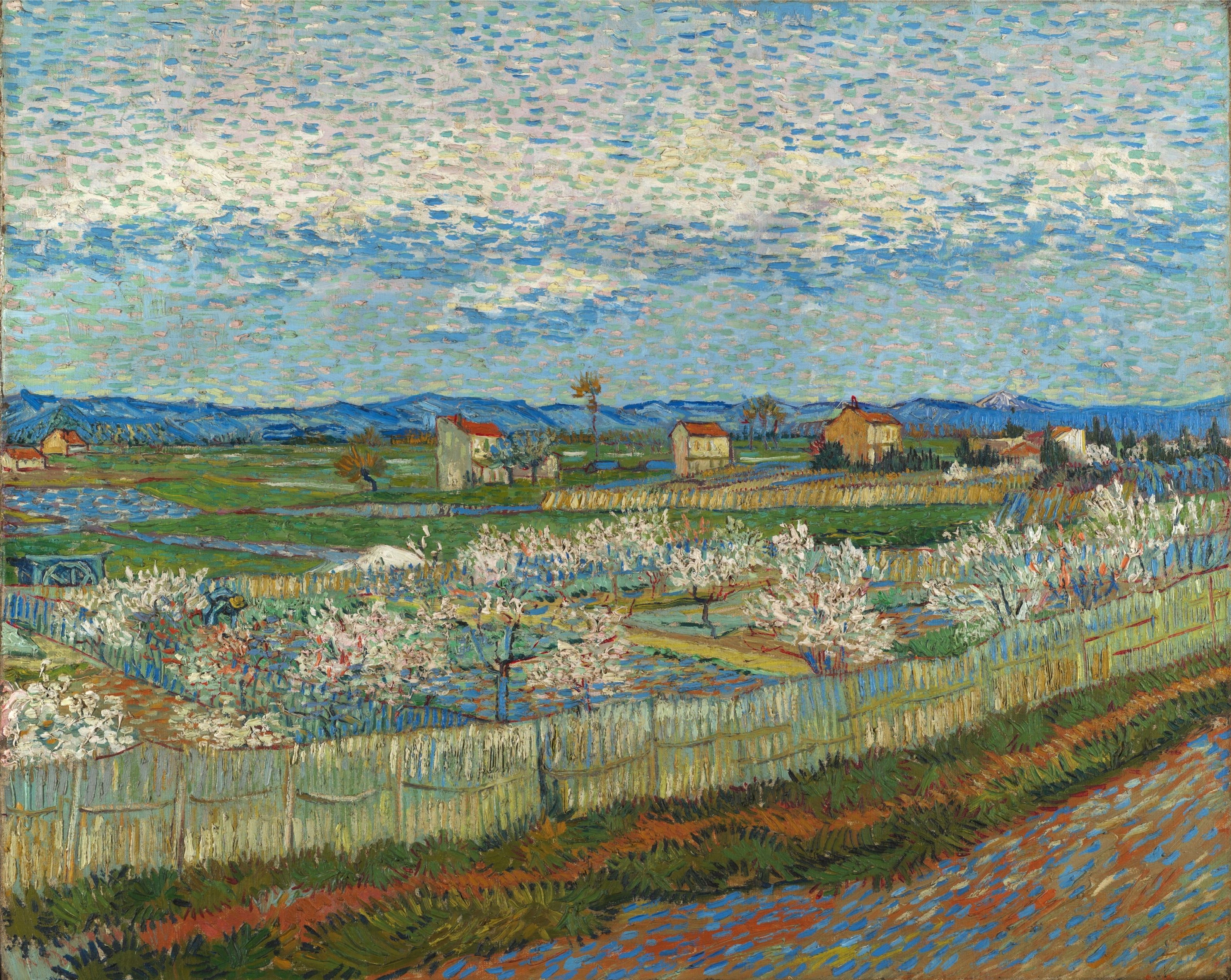 Vincent van Gogh - Broskve v květu. Pocta japonským dřevotiskum Vincent van Gogh - Broskve v květu. Pocta japonským dřevotiskum
