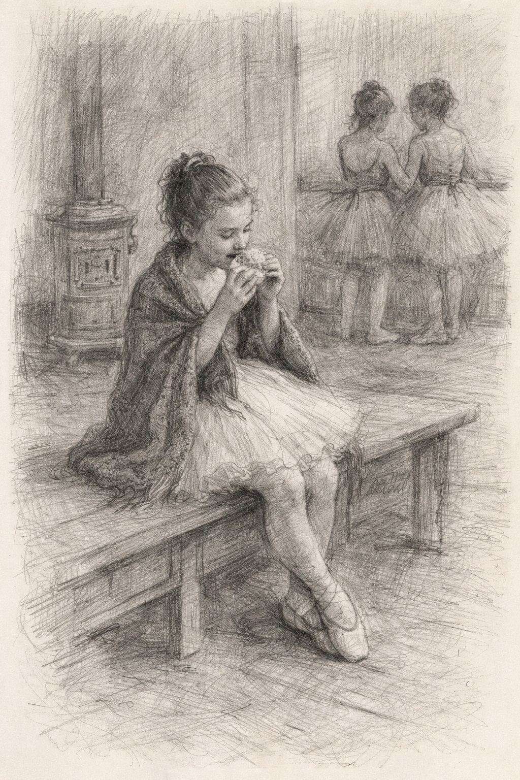 Junge Ballettsch&uuml;lerin der Pariser Oper zur Zeit Edgar Degas&rsquo;